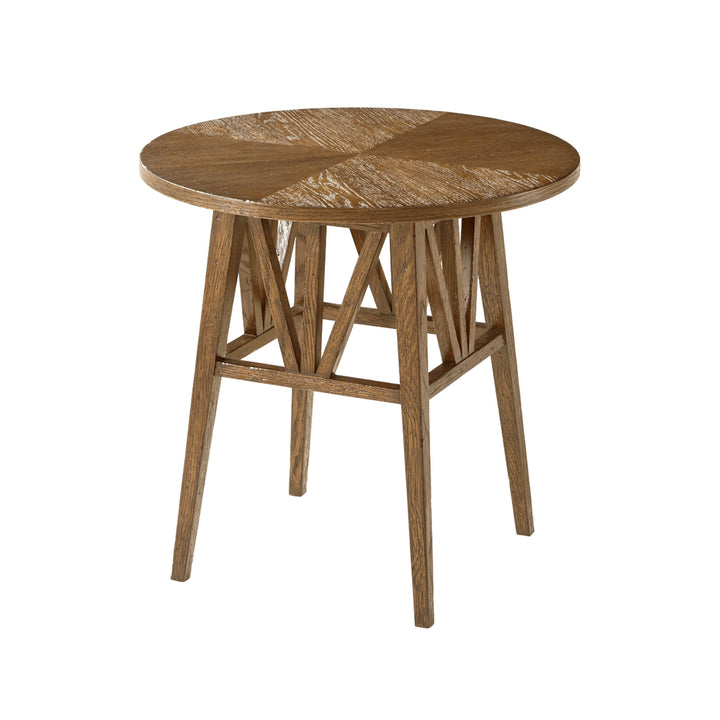 NOVA Round Side Table - Dawn Finish