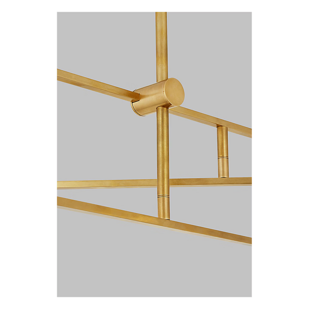 Klee 6-Light Chandelier in Natural Brass