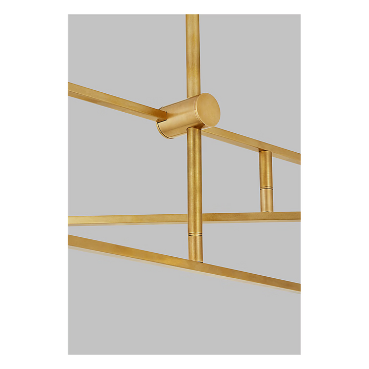 Klee 6-Light Chandelier in Natural Brass