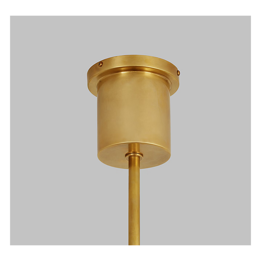 Klee 6-Light Chandelier in Natural Brass