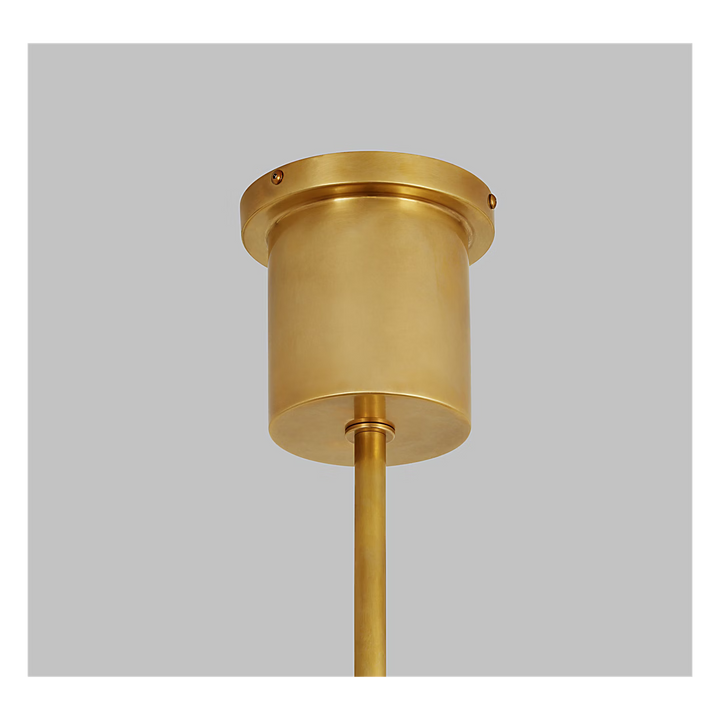 Klee 6-Light Chandelier in Natural Brass