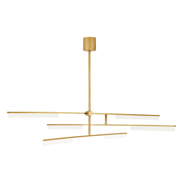 Klee 6-Light Chandelier in Natural Brass