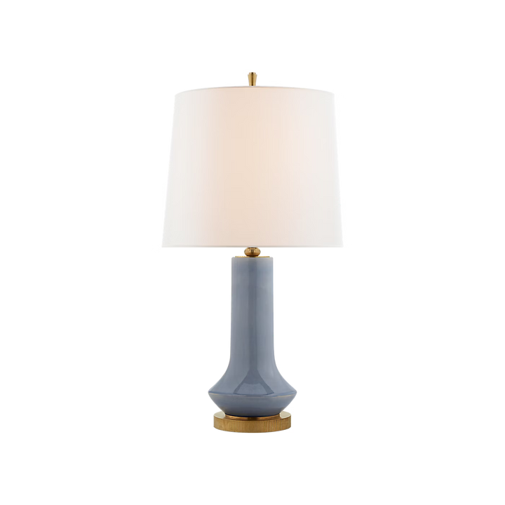 Luisa Large Table Lamp in Polar Blue Crackle