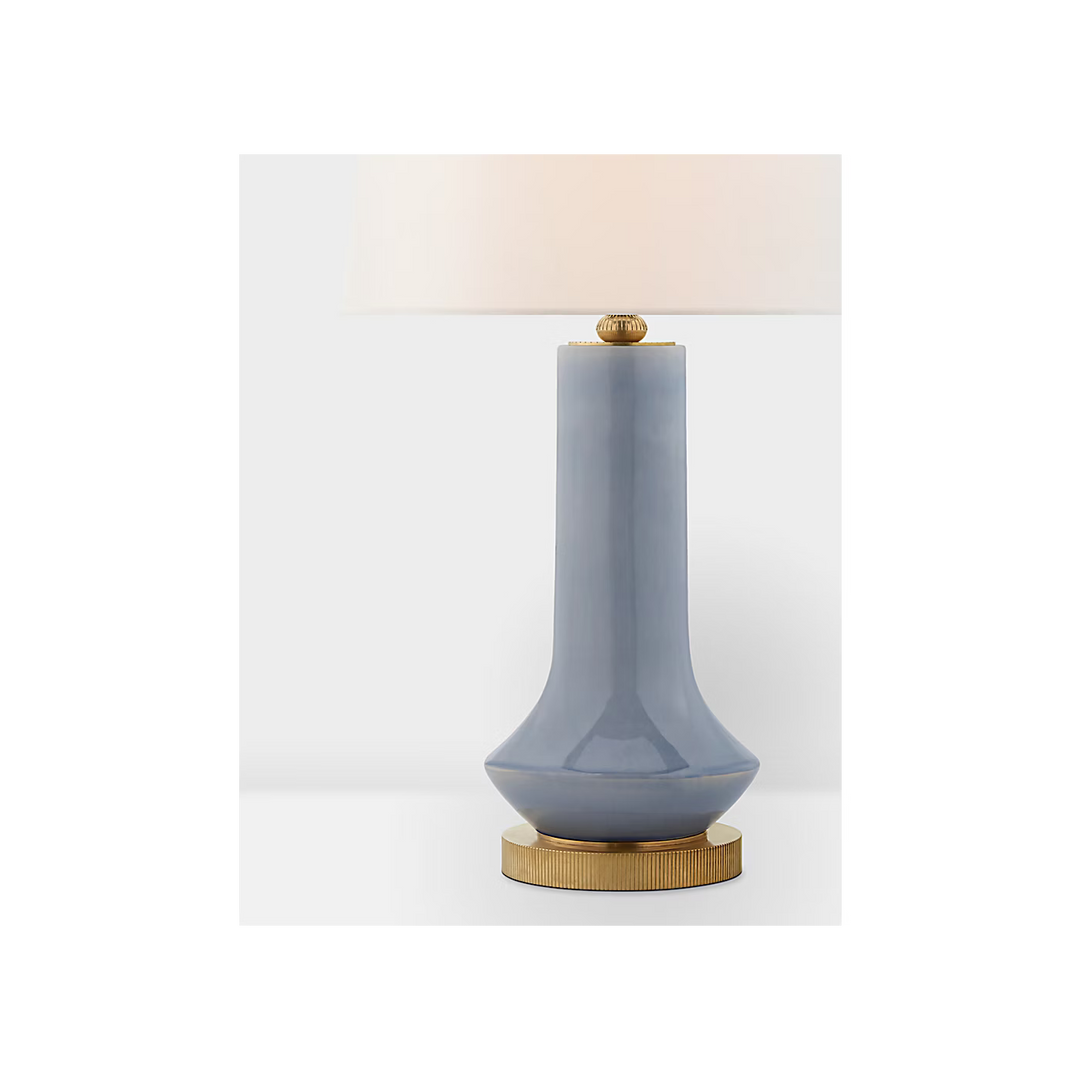 Luisa Large Table Lamp in Polar Blue Crackle