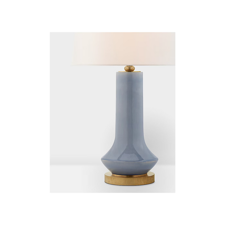 Luisa Large Table Lamp in Polar Blue Crackle