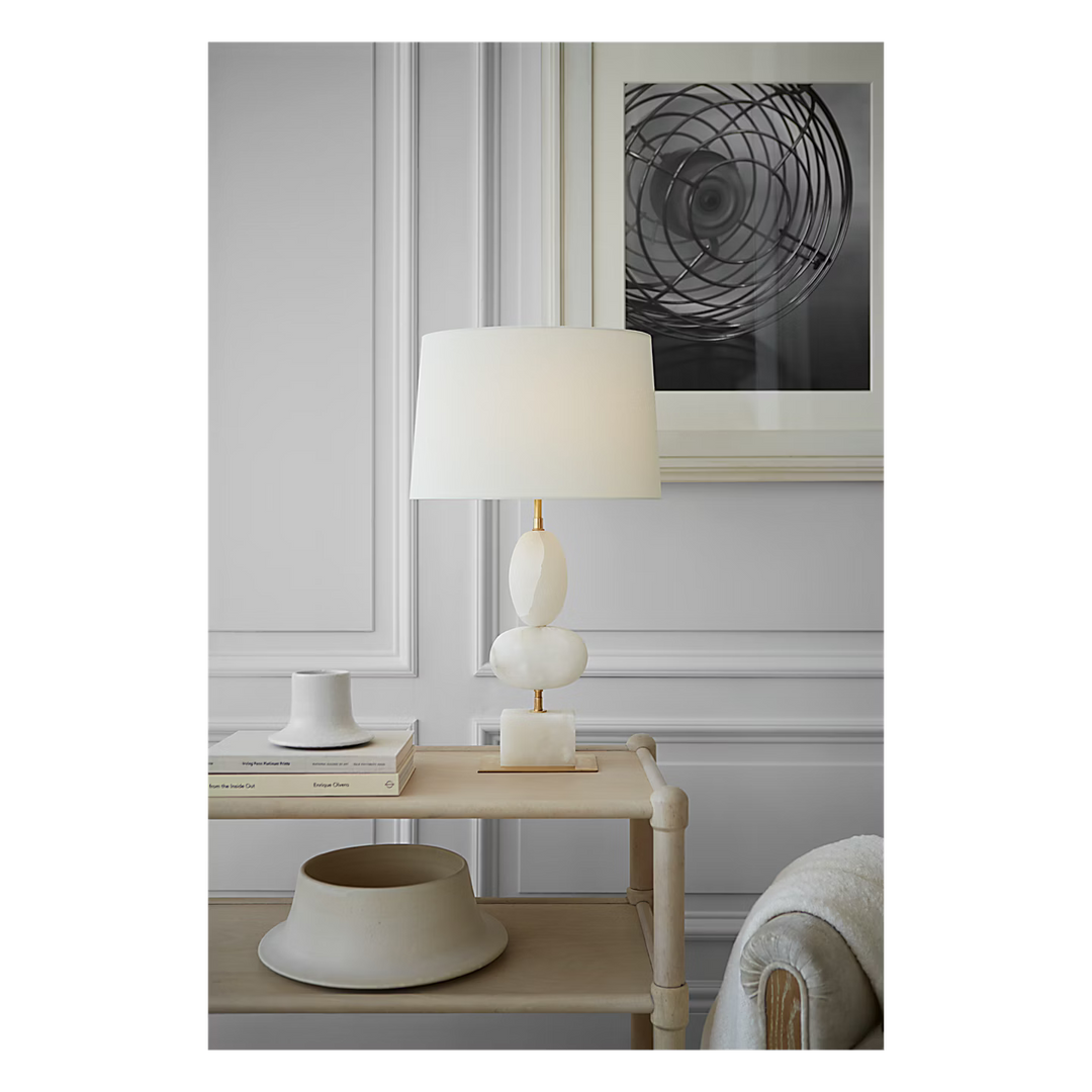 Dani Medium Table Lamp in Alabaster
