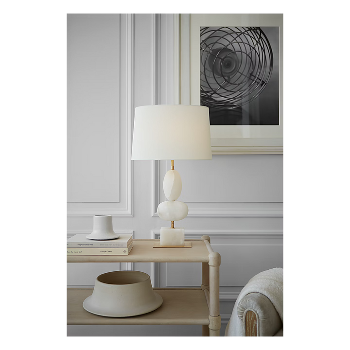 Dani Medium Table Lamp in Alabaster