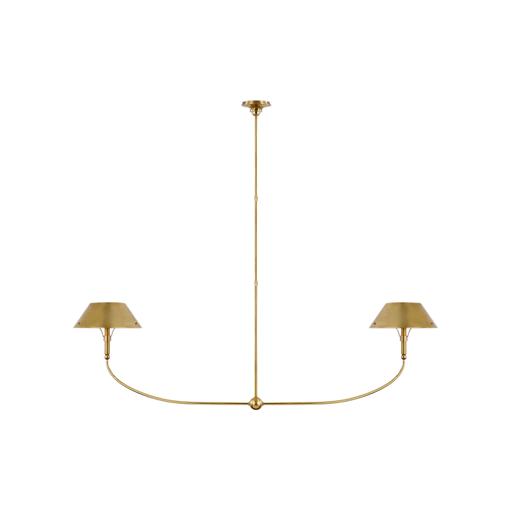 Turlington XL Linear Chandelier in Hand-Rubbed Antique Brass