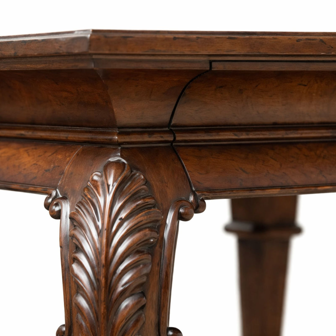 Medium Brown Mahogany Side Table with drawer