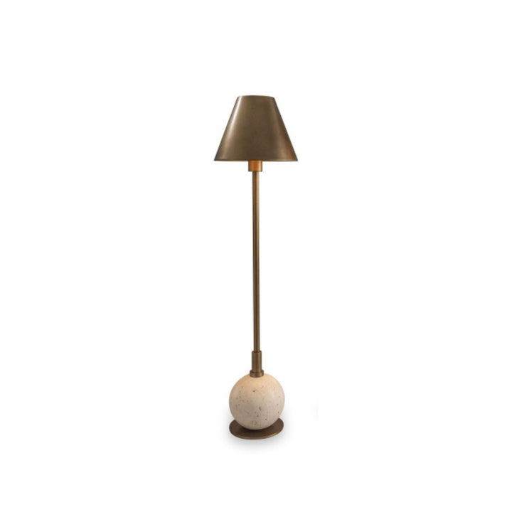 Boston Brass & Cream Marble Buffet Lamp