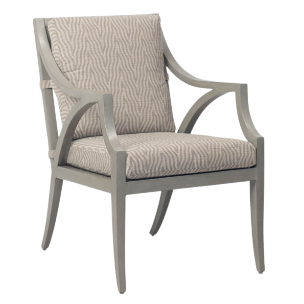 Tommy Bahama Silver Sands Arm Dining Chair with Cushions