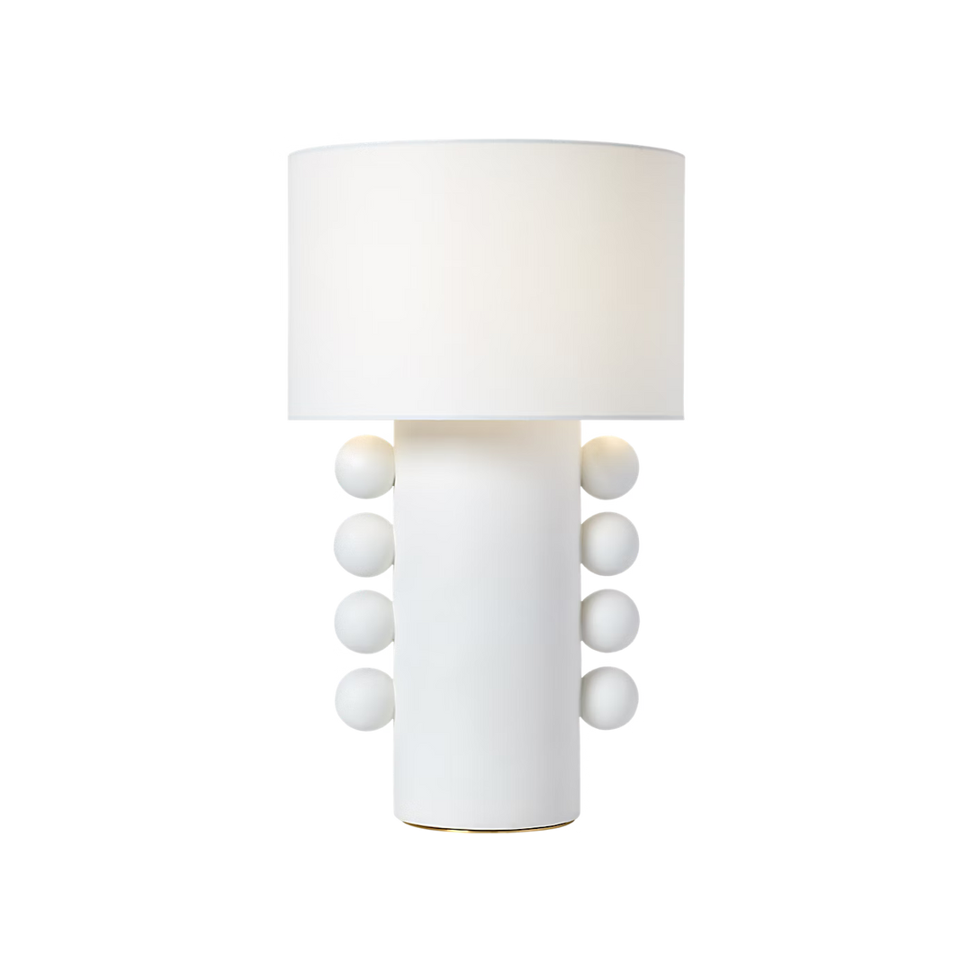Tiglia Tall Table Lamp in Plaster White