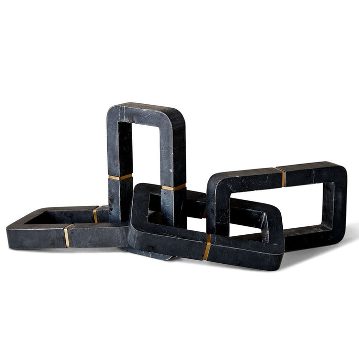 Connection Sculpture - Black Marble