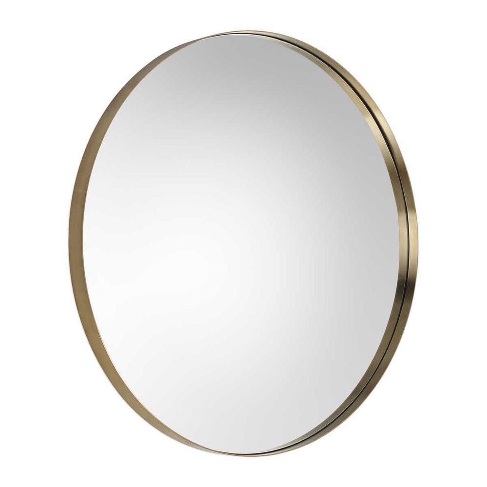 Padria Round Mirror - 40 Brass