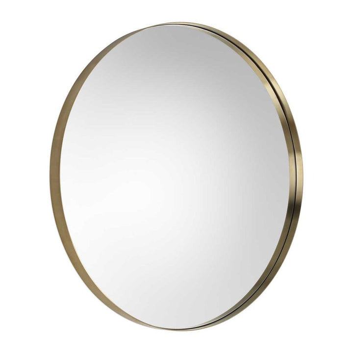 Padria Round Mirror - 40 Brass