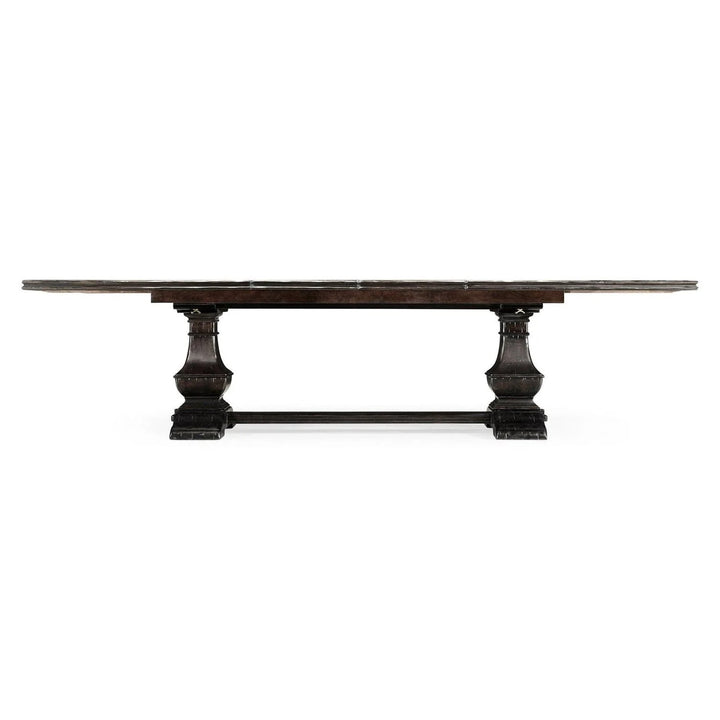 Extending Rectangular Dining Table in Dark Ale