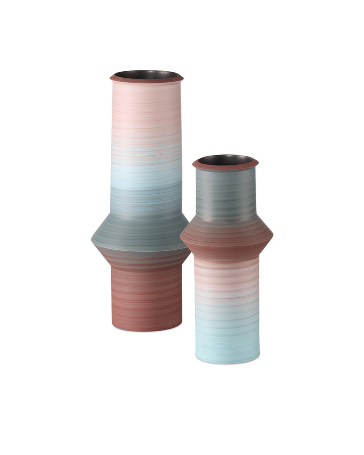 Happy 80's Blue & Red Vase - Set of 2