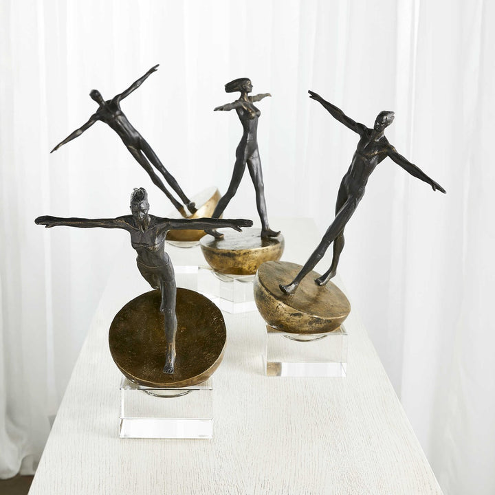Man Finding Balance Sculpture