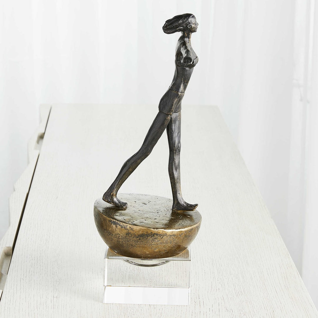 Woman Finding Balance Sculpture
