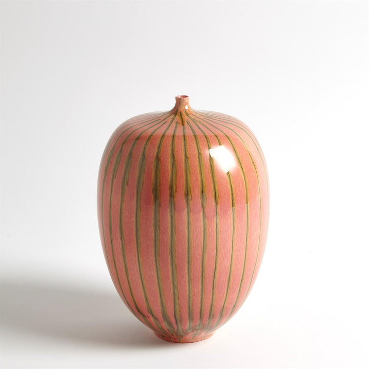 Striped Melon Vase - Small