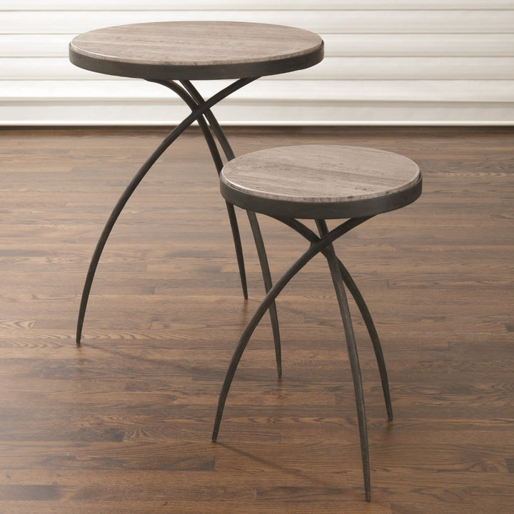 Tripod Table with Grey Marble Top - Small