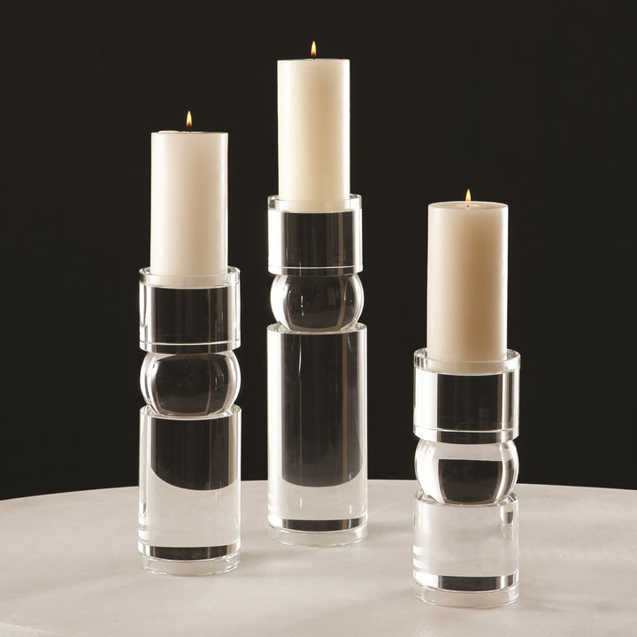 Bipolar Crystal Candleholder - Large