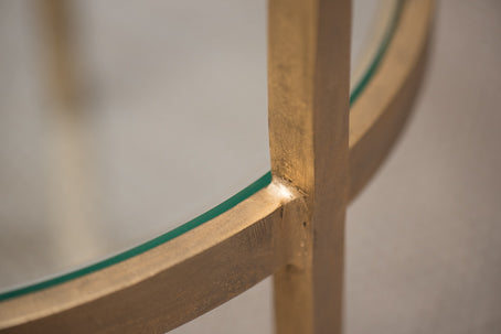 Laforge Two-Tier Side Table - Antique Gold