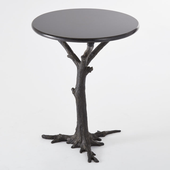 Black Faux Bois Side table