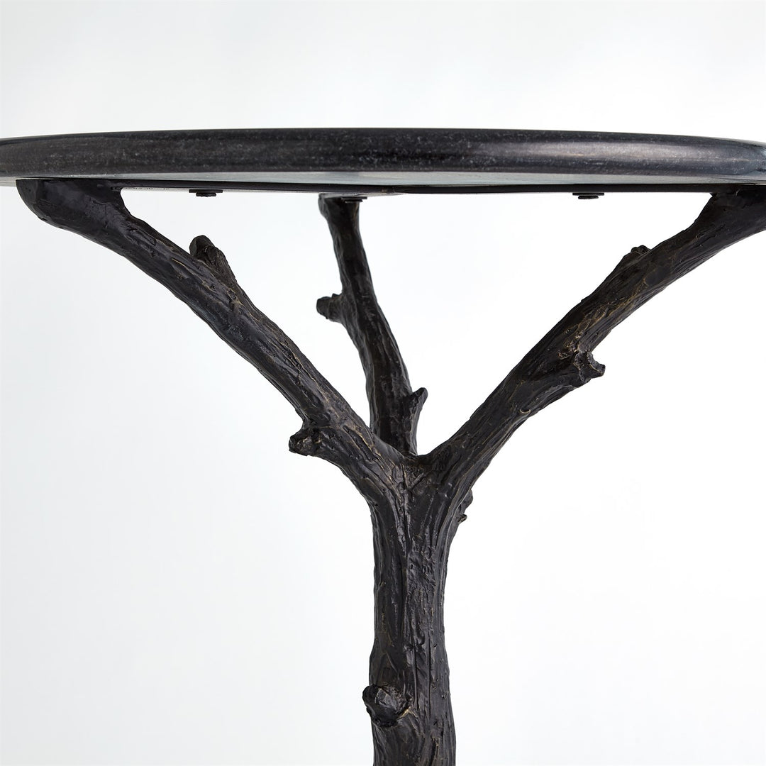 Black Faux Bois Side table