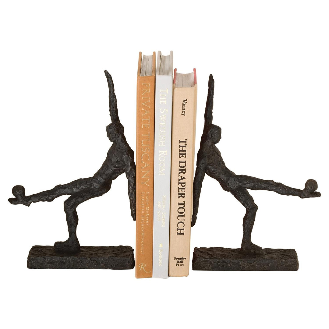 Pair of Soccer Player Bookends