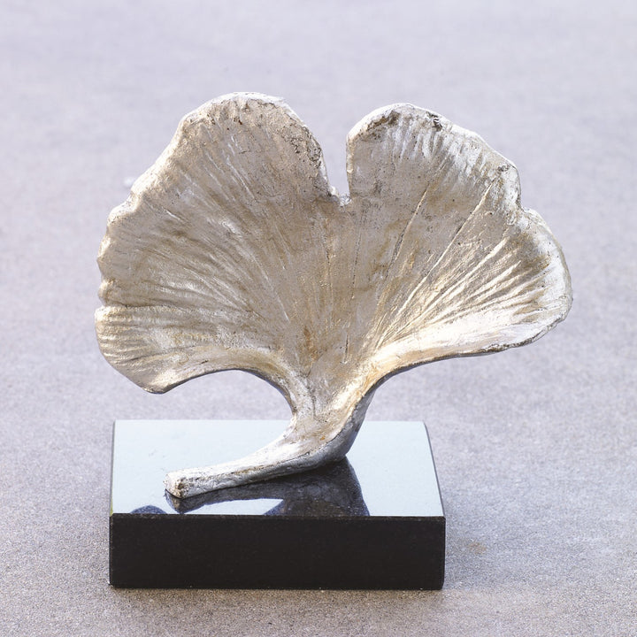 Ginkgo Leaf Objet - Silver