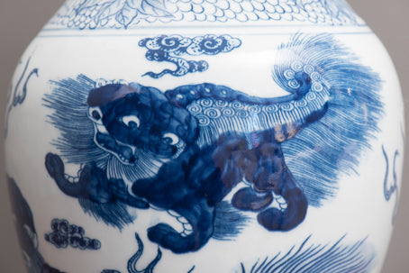 Chow Blue Lamp