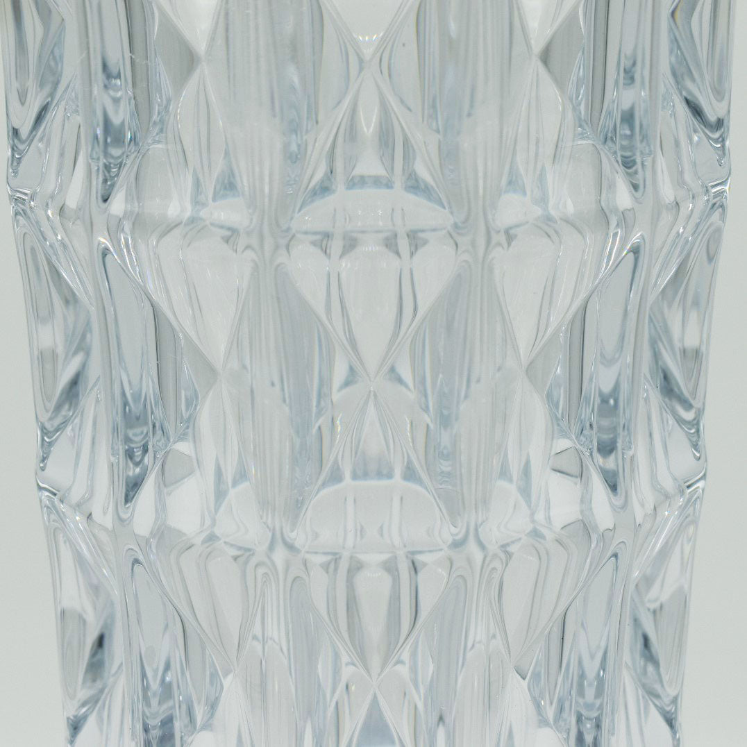 William Crystal Faceted Vase