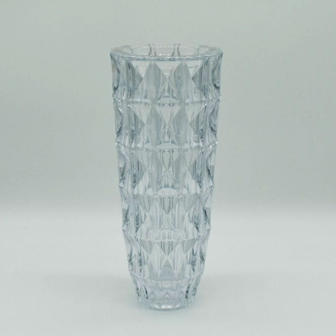 William Crystal Faceted Vase