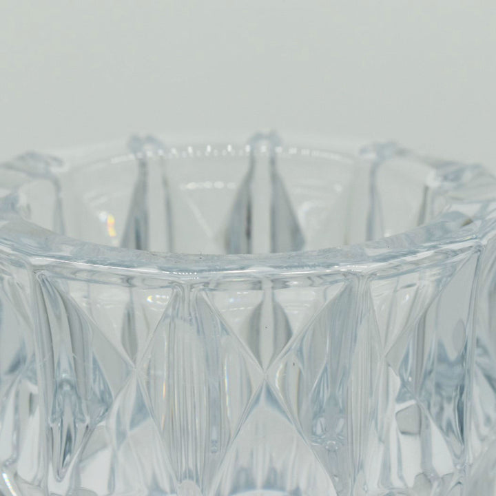 William Crystal Faceted Vase