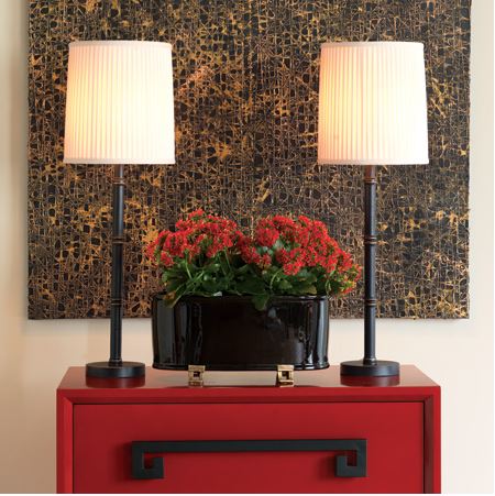 Red and shop gold lamp
